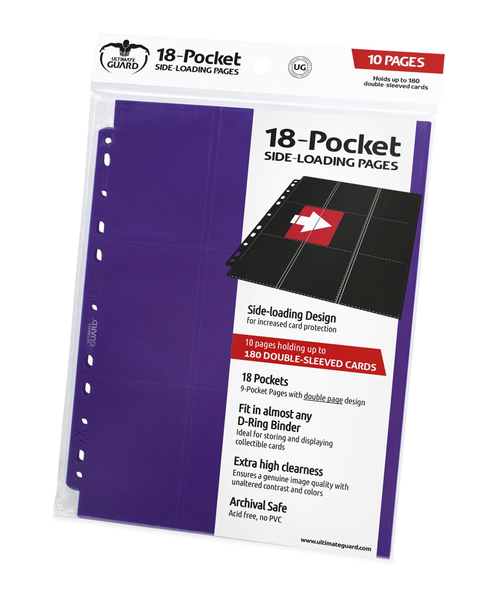 Ultimate Guard Pages - Purple - 18-Pocket Standard-Size (10 Pages)