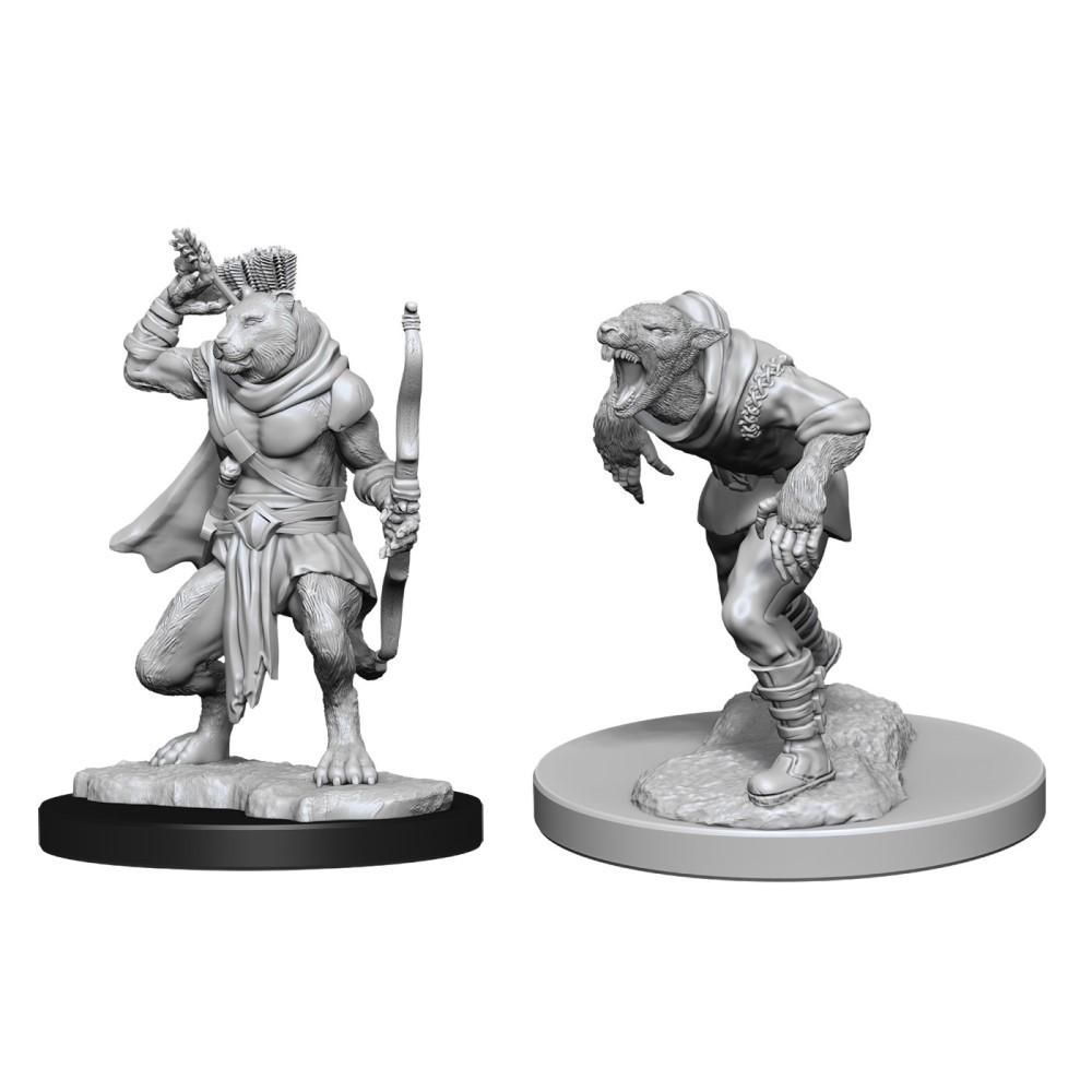 D&D - Wererat & Weretiger (Nolzurs Marvelous Unpainted Miniatures)