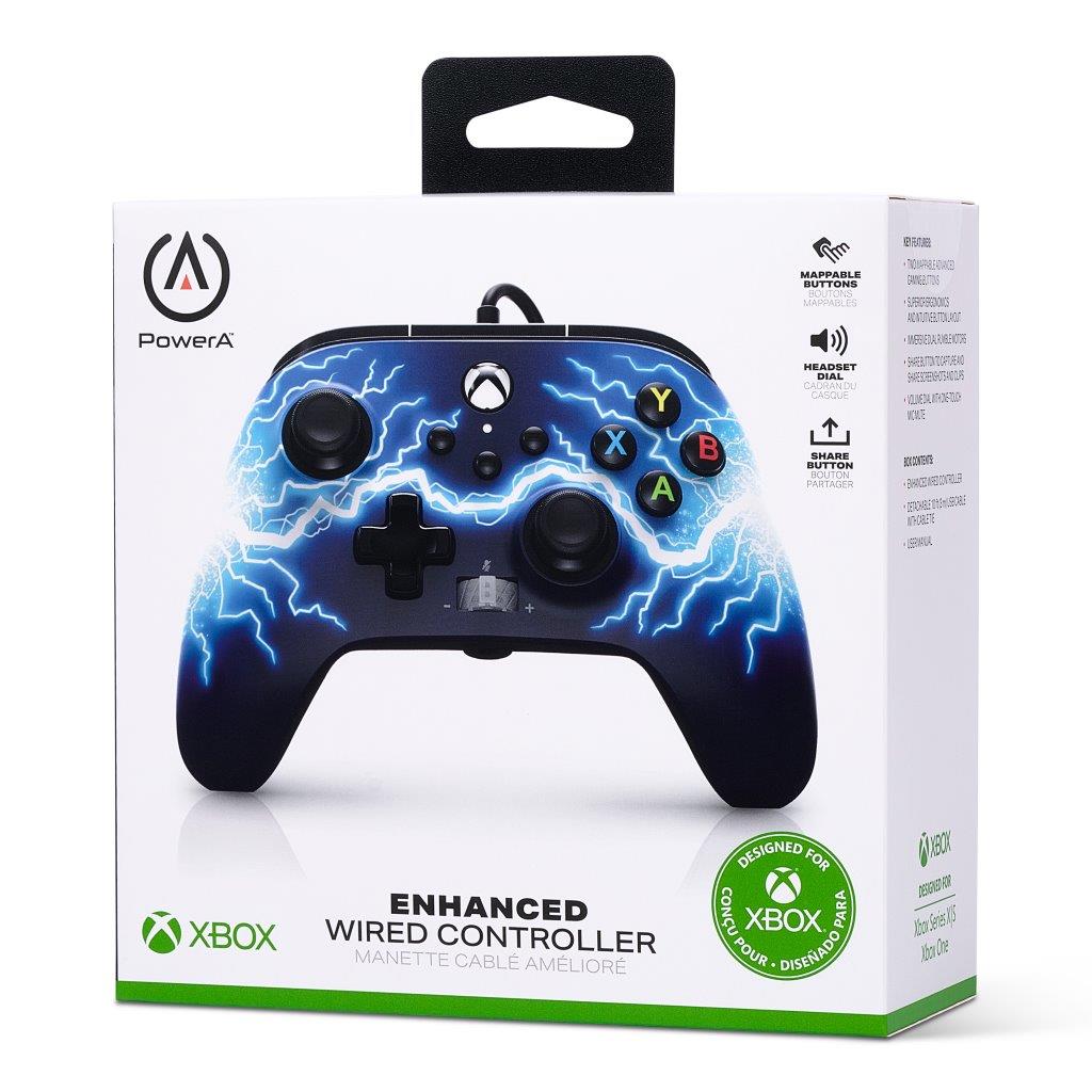 PowerA Enhanced Wired Controller for Xbox Series X|S - Arc Lightning
