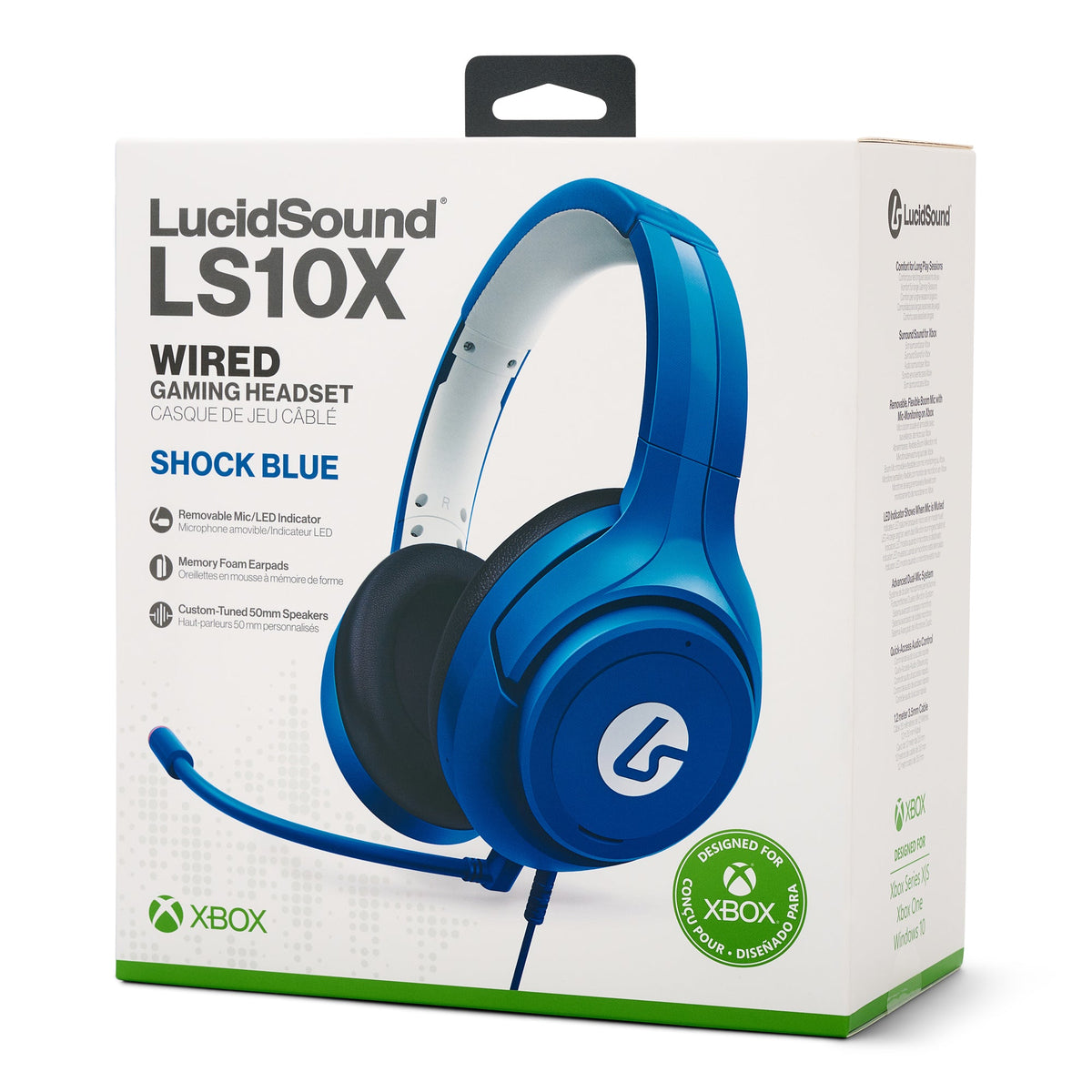 LucidSound LS10X Wired Gaming Headset for Xbox Series X|S - Shock Blue