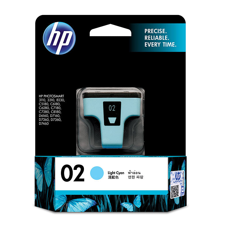 HP 02 Light Cyan Ink Cartridge 3310