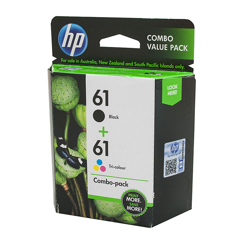 HP #61 Black & Colour Ink Pack