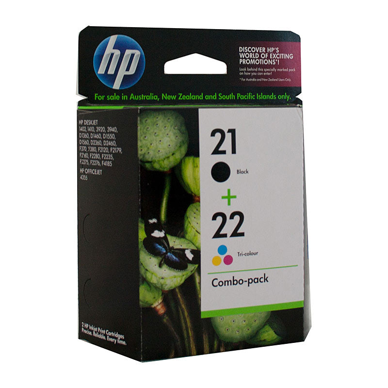 HP #21/22 Ink Twin Pack