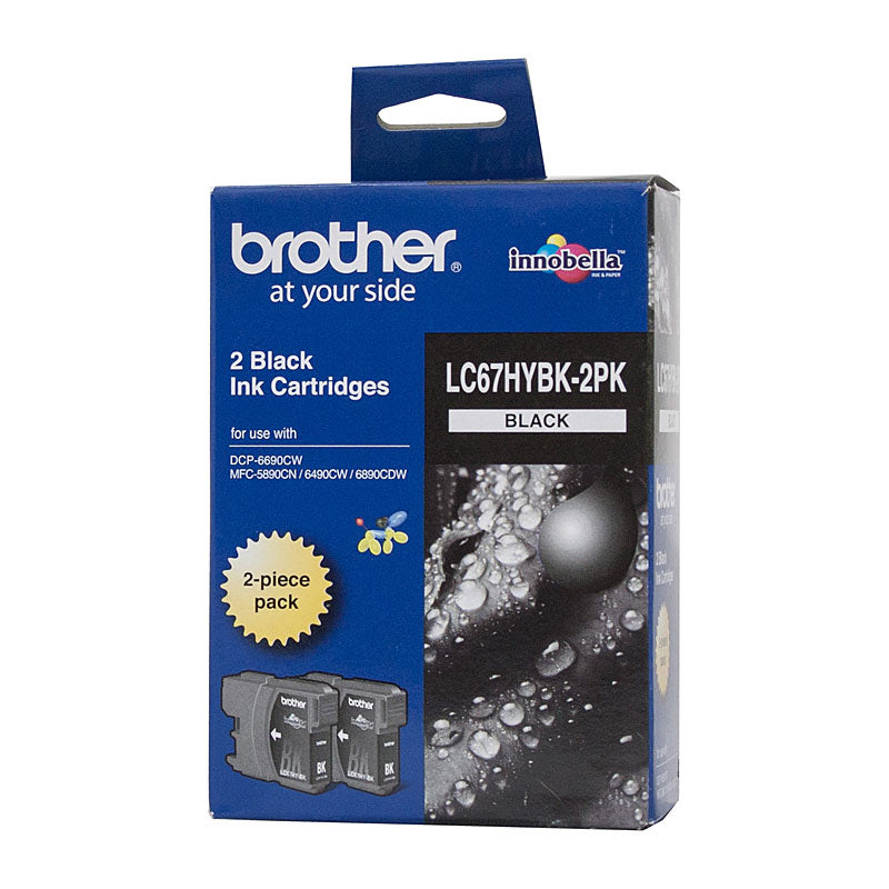 Brother LC67 Black HY Twin Pk