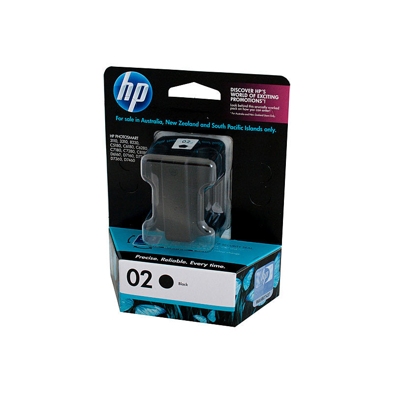 HP 02 Black Ink Cartridge 3310