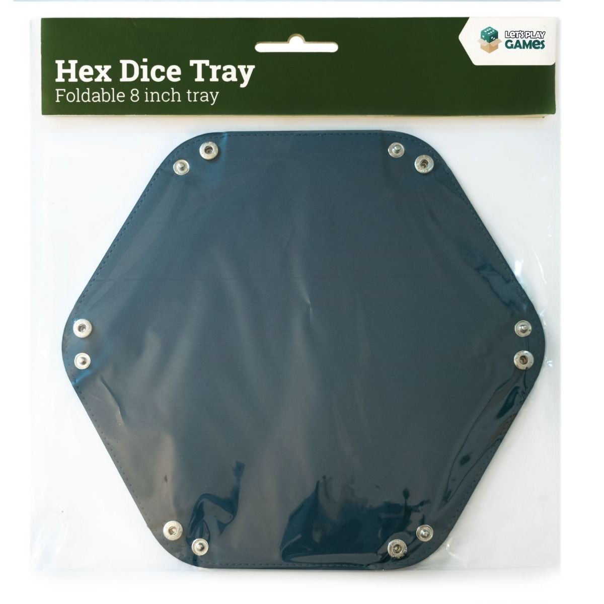 Hex Dice Tray 8&quot; - Blue (LPG Essentials)