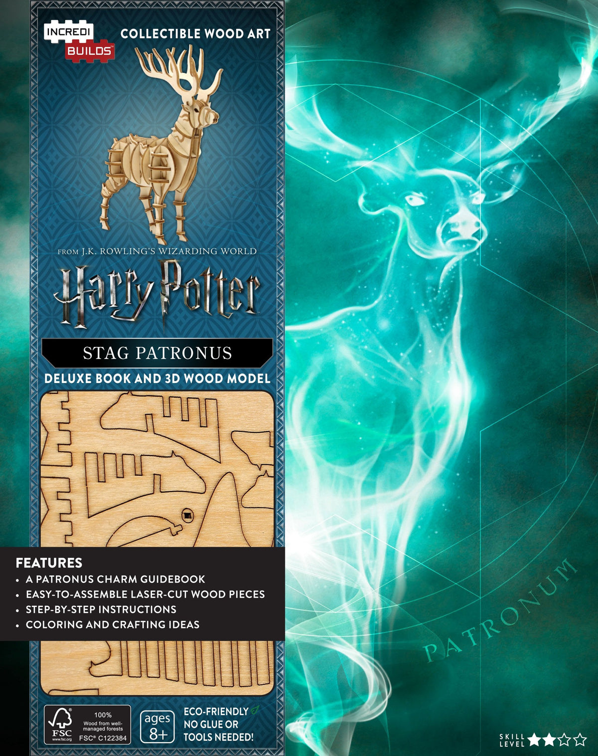 Incredibuilds Harry Potter Harrys Patronus 3D Wood Model
