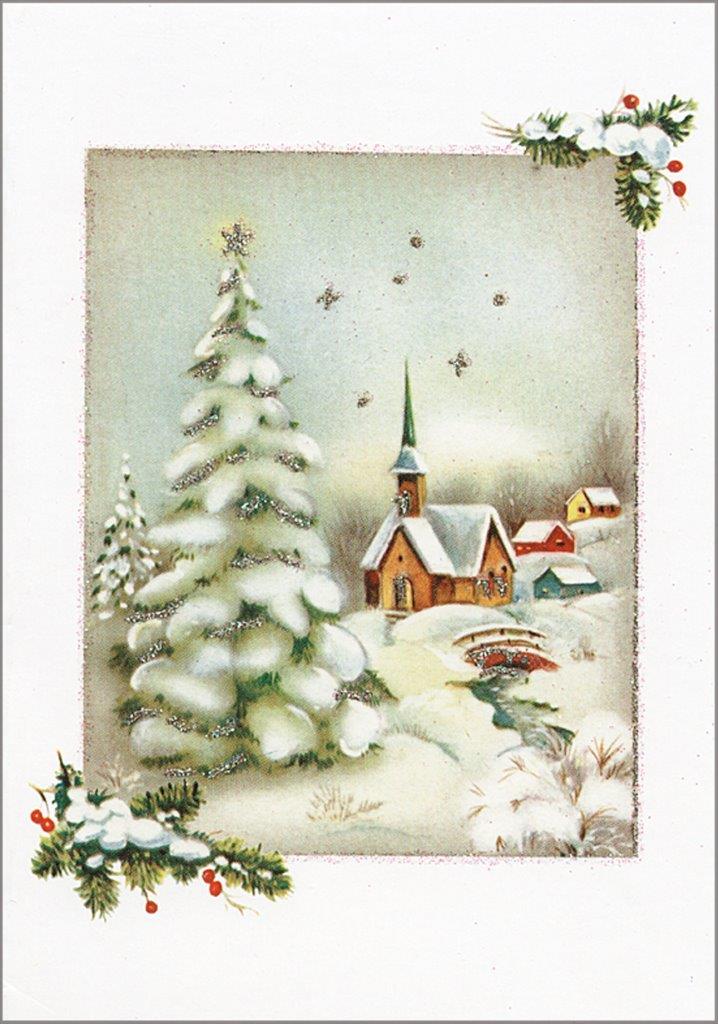 Peter Pauper Mini Box: Vintage Winter Church