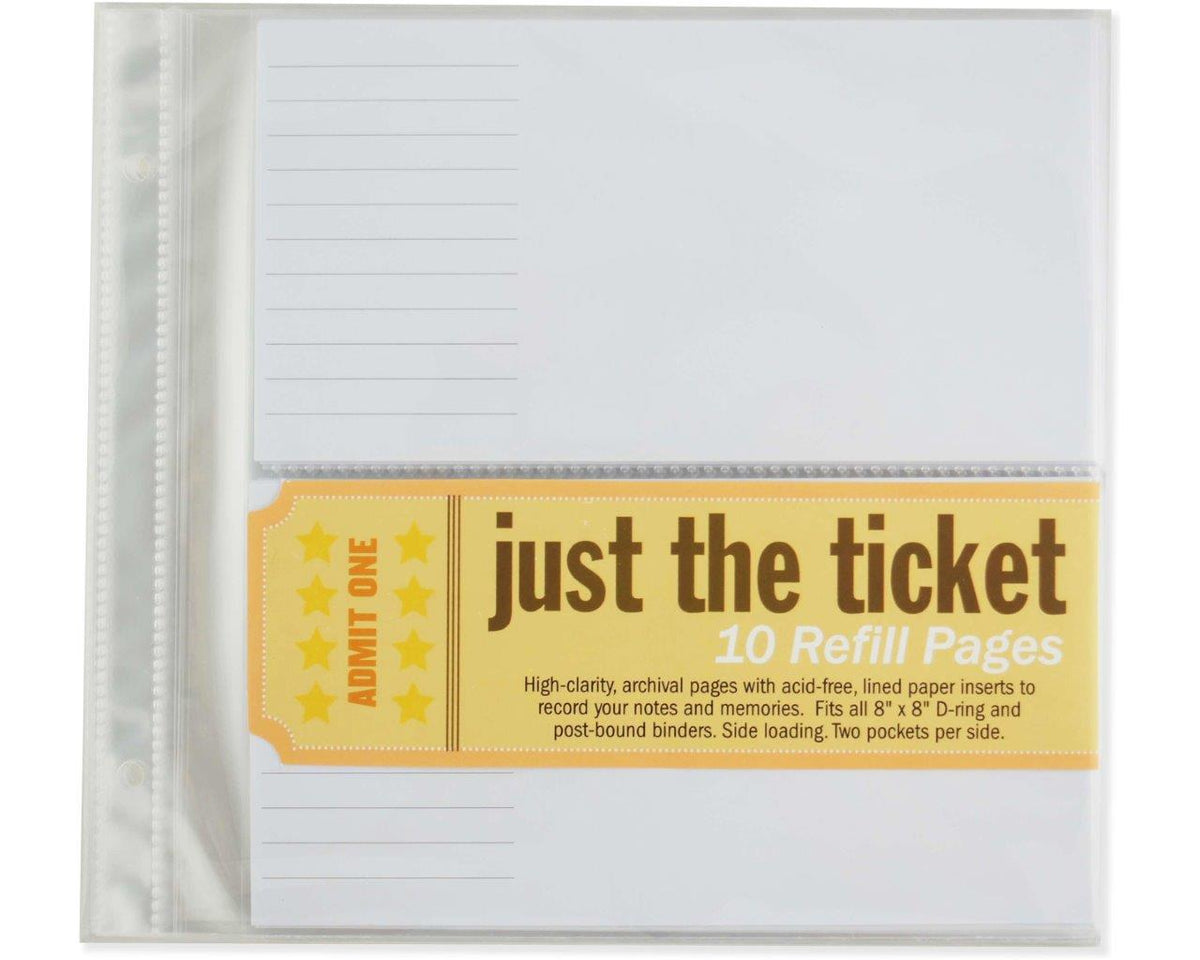 Peter Pauper Just The Ticket Refill-Sheets