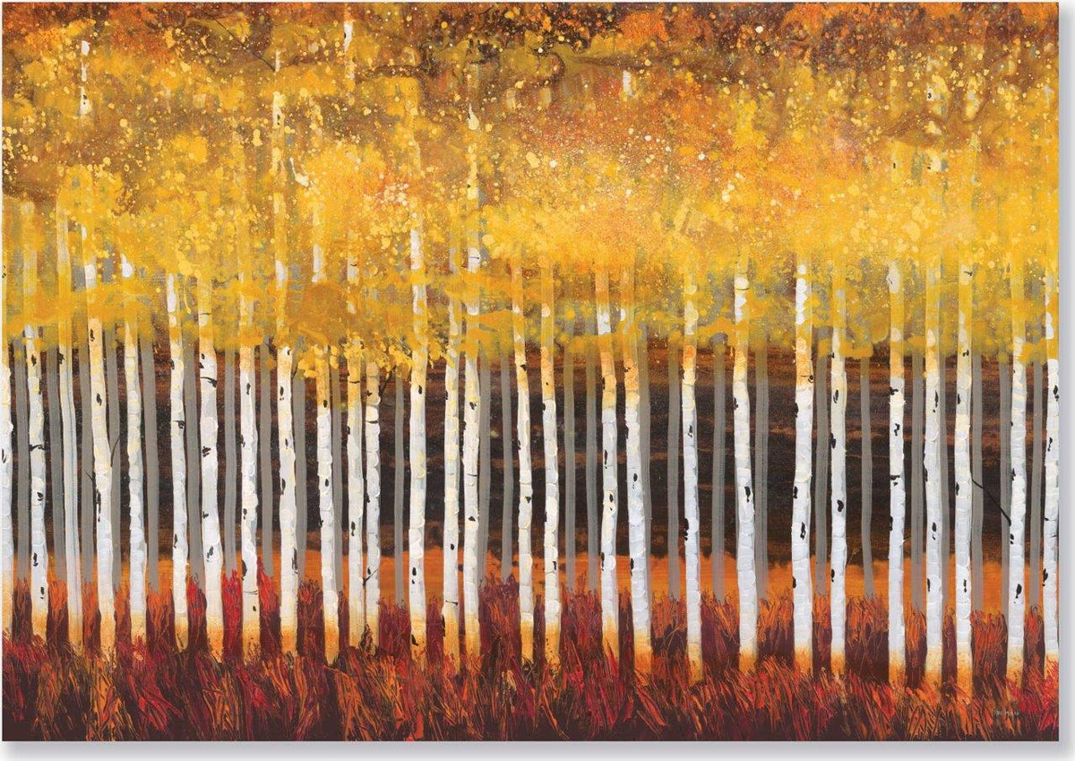 Peter Pauper Note Card Golden Aspens