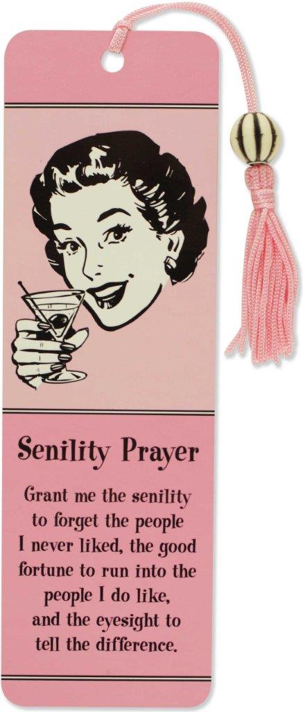Peter Pauper Beaded Bkmk Senility Prayer