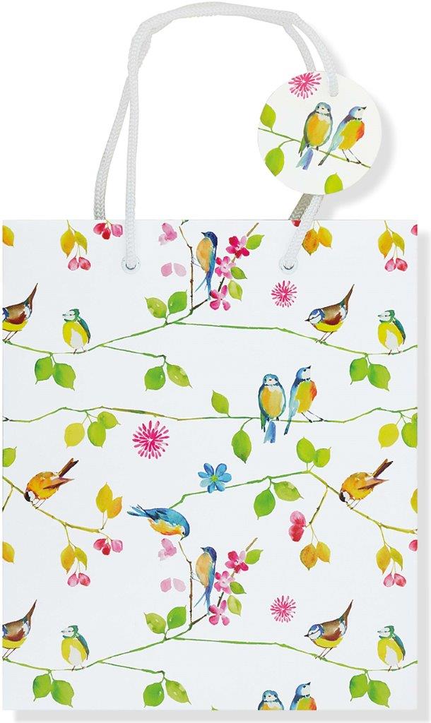 Peter Pauper Dlx Gift Bag Watercolor Birds