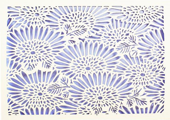 Peter Pauper Note Card Laser Cut Blossoms