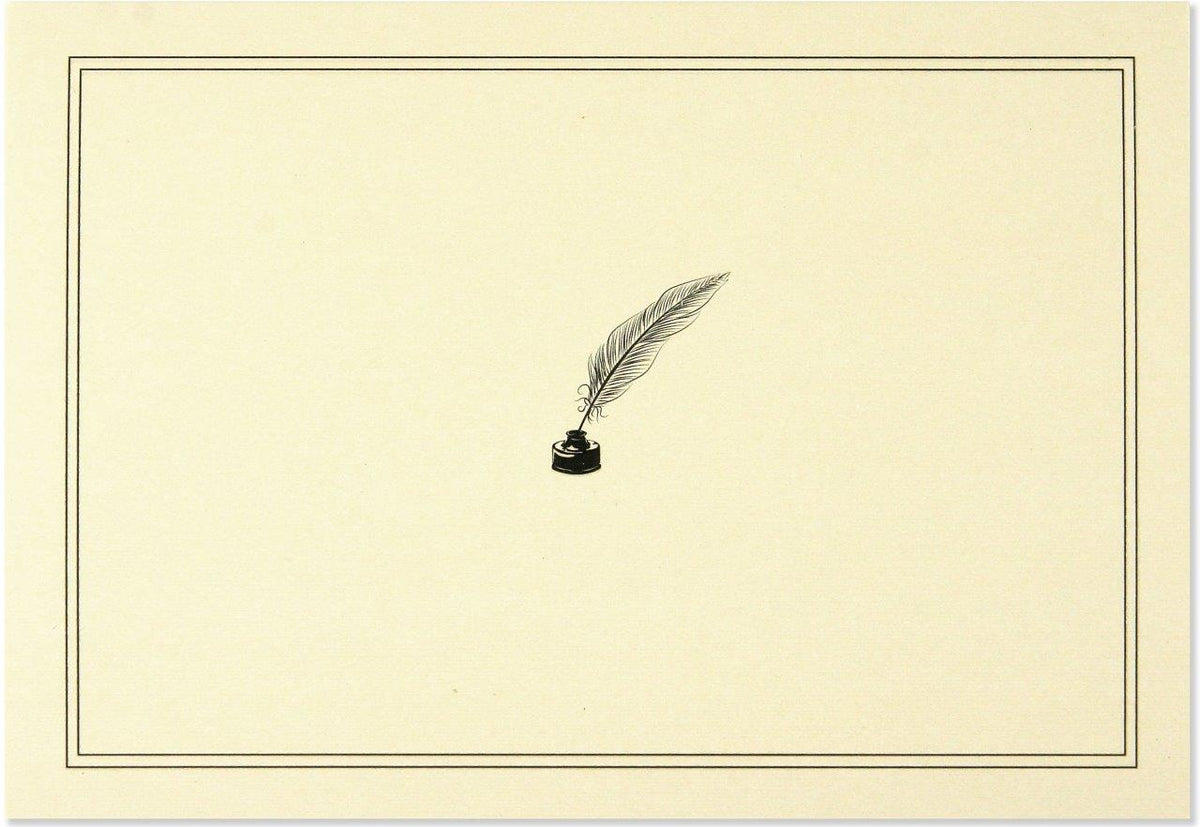 Peter Pauper Note Card Quill Pen & Ink