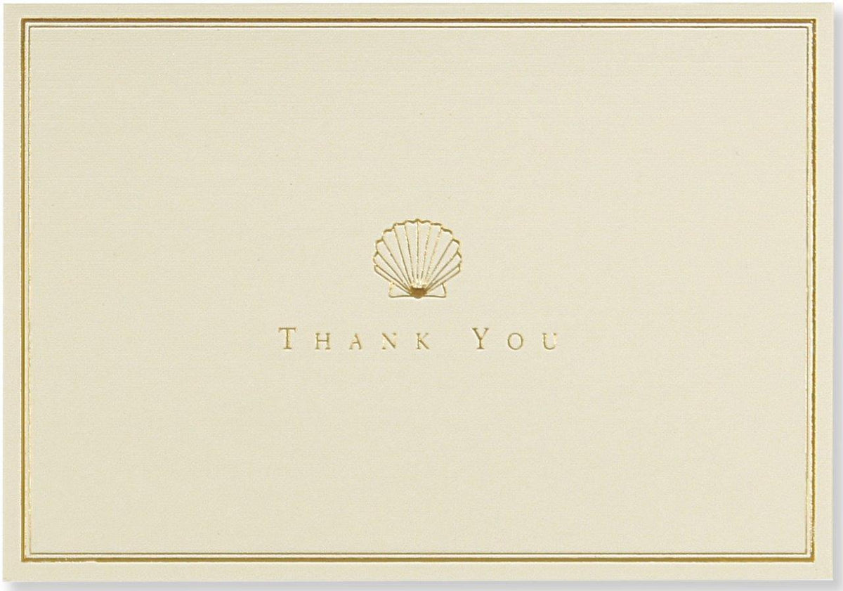 Peter Pauper Thank You Note Scallop