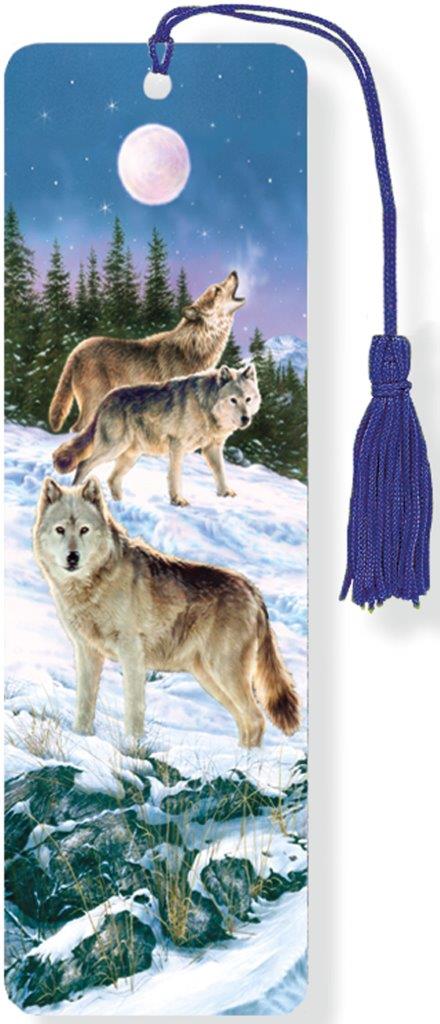 Peter Pauper 3D Bkmk Wolves