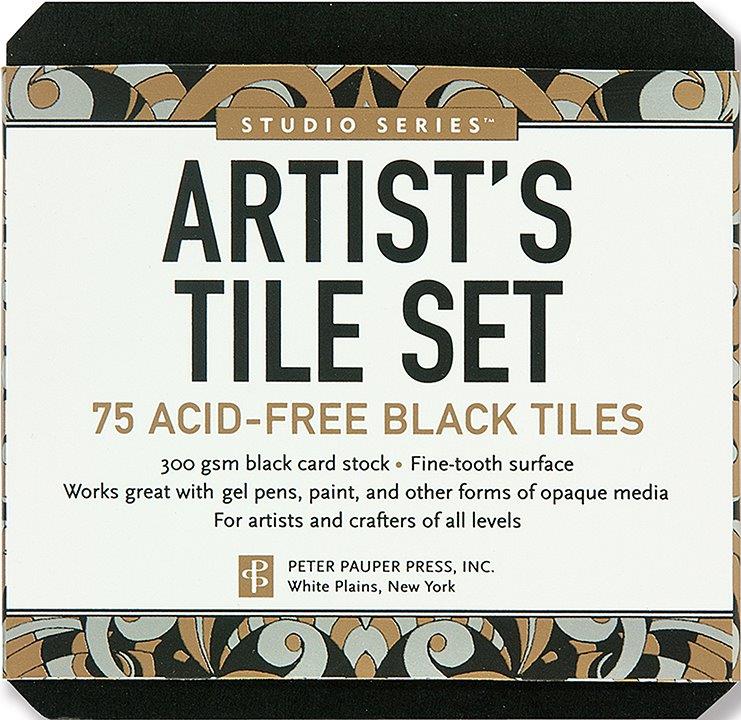Peter Pauper Artist Tiles Black