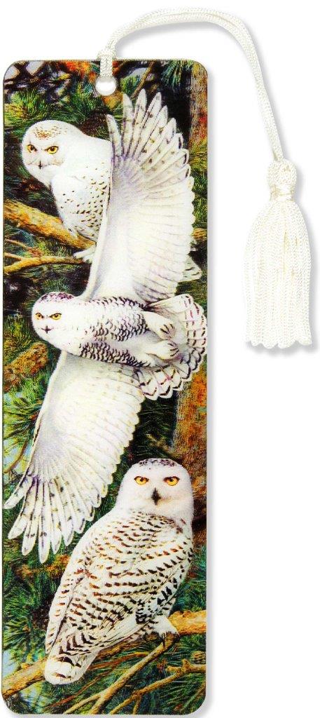 Peter Pauper 3D Bkmk Snowy Owl