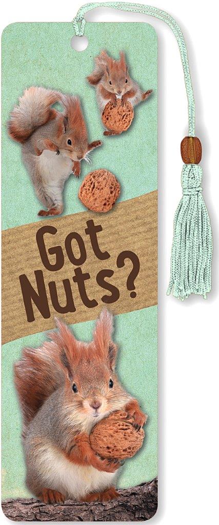 Peter Pauper Beaded Bkmk Got Nuts?