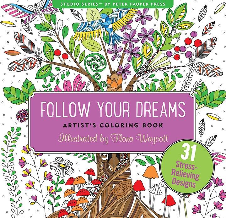 Peter Pauper Color Bk Follow Your Dreams