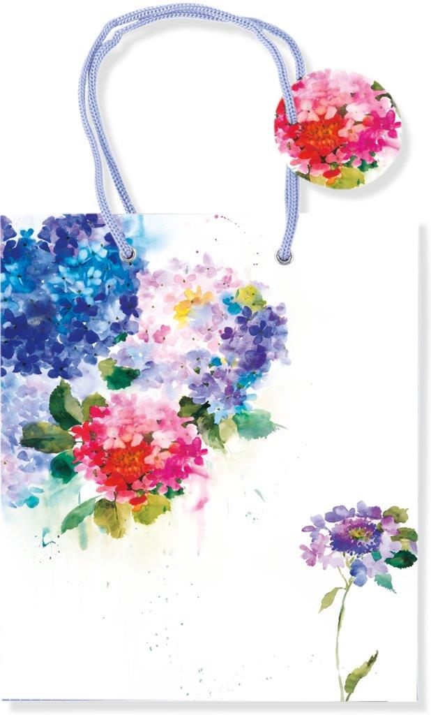 Peter Pauper Dlx Gift Bag Hydrangeas