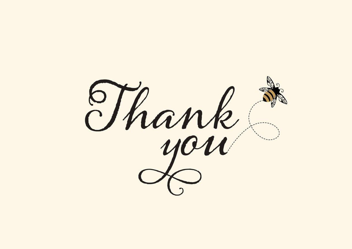 Peter Pauper Thank You Note Bumble Bee