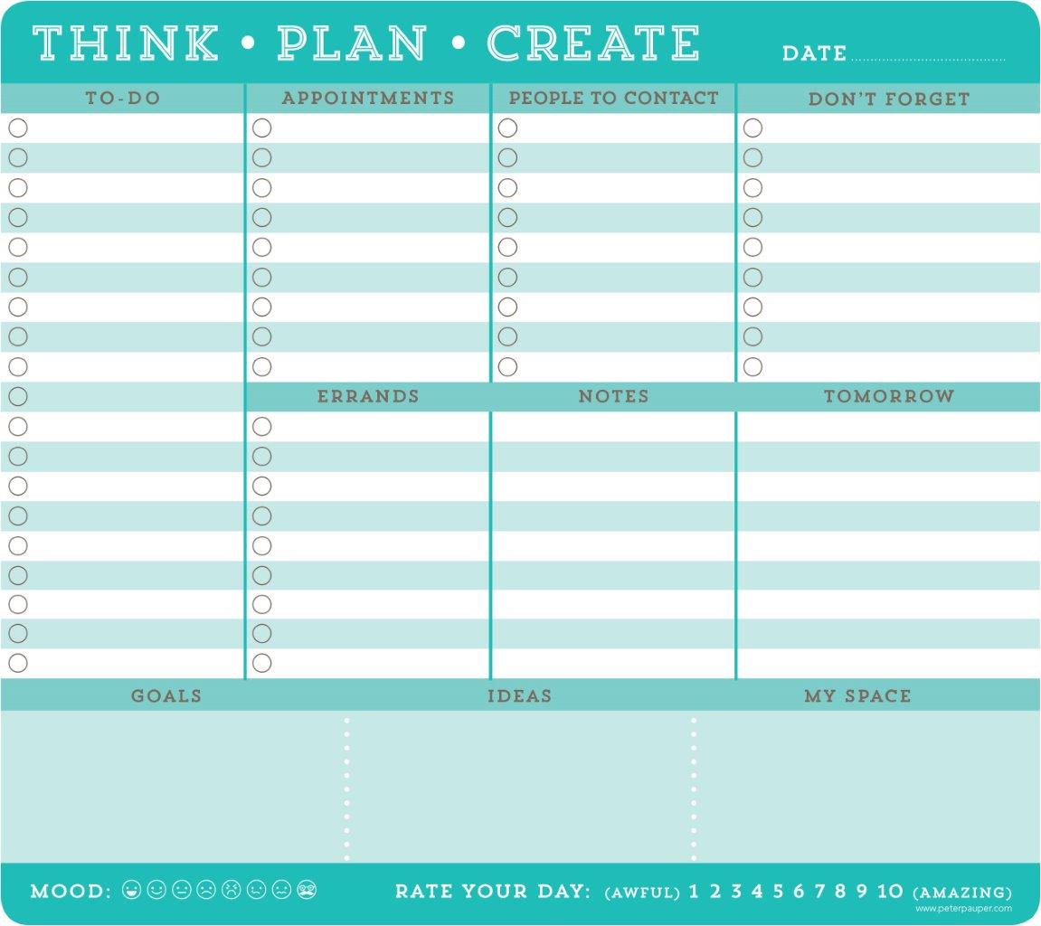 Peter Pauper Mousepad Think Plan Create