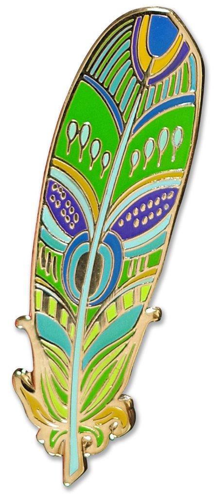 Peter Pauper Enamel Pin Feather