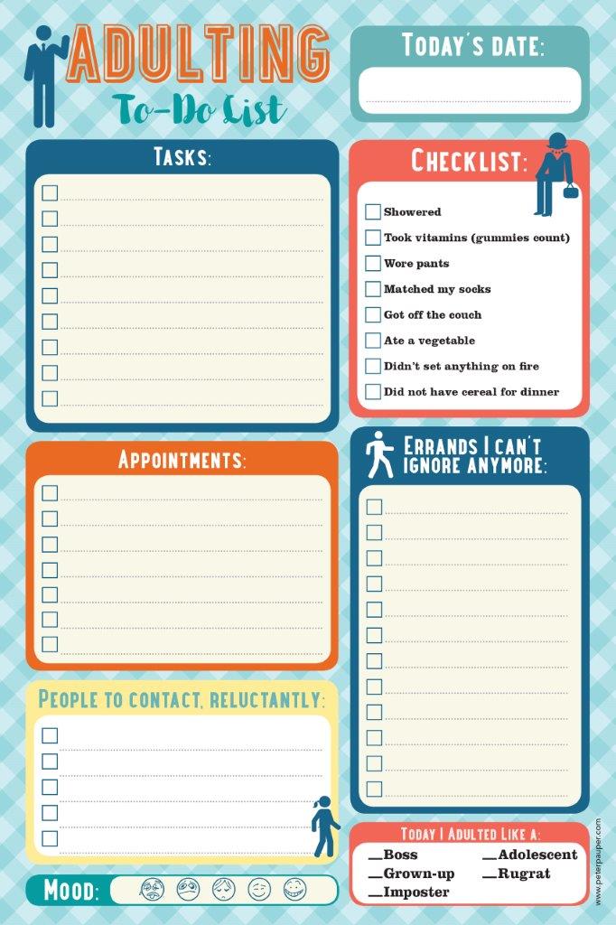 Peter Pauper Adulting Note Pad