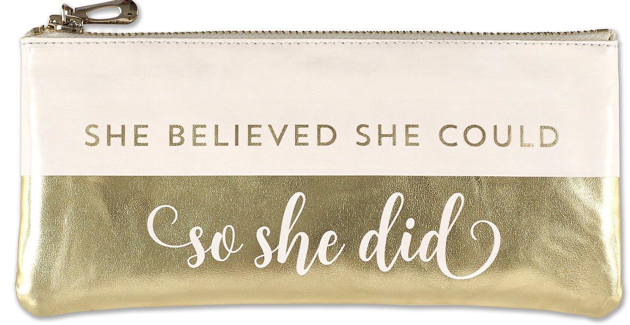 Peter Pauper Pencil Pouch She Believed