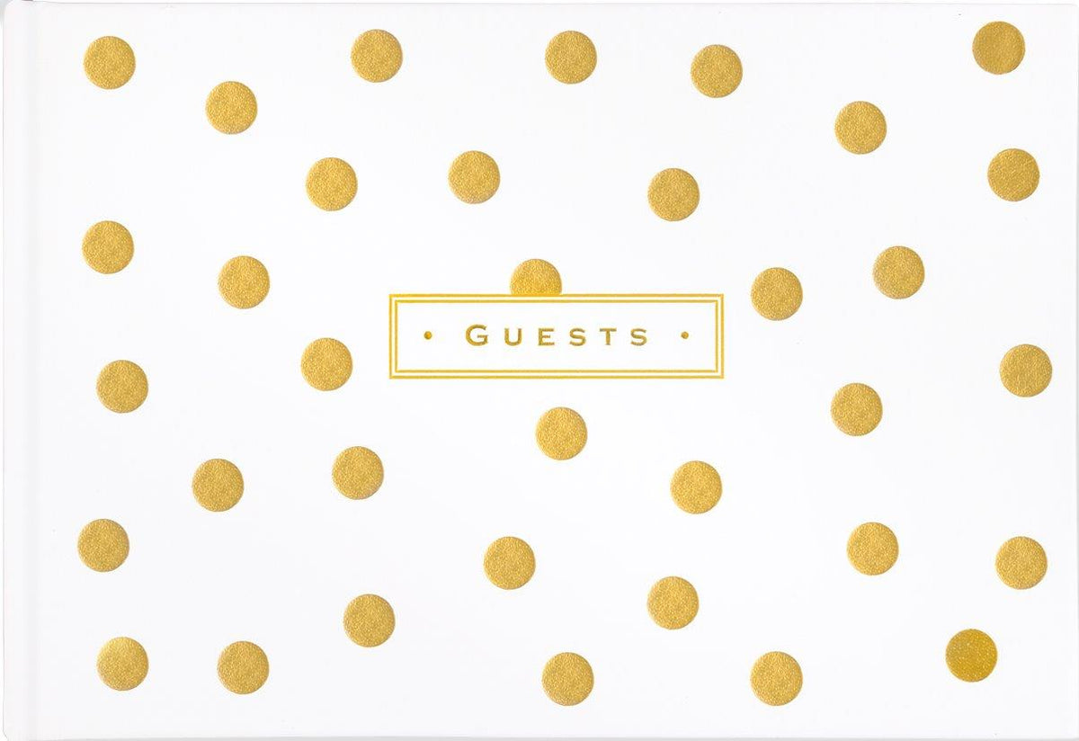 Peter Pauper Guest Book Gold Dots