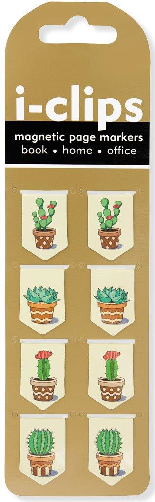 Peter Pauper Iclip Magnetic Bkmk Succulents