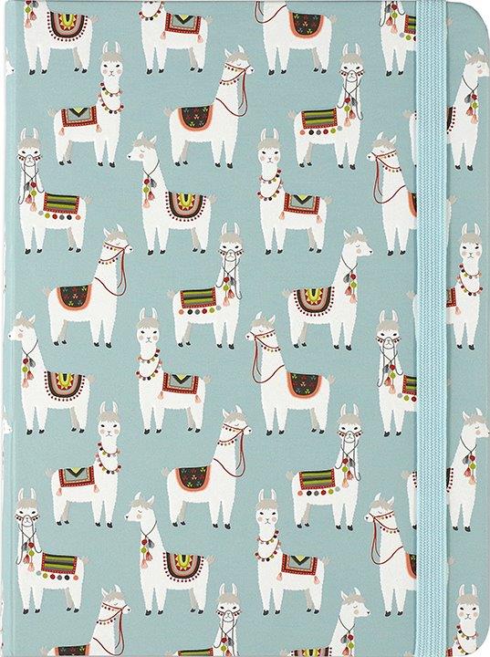 Peter Pauper Jrnl Mid Llamas (Blue)