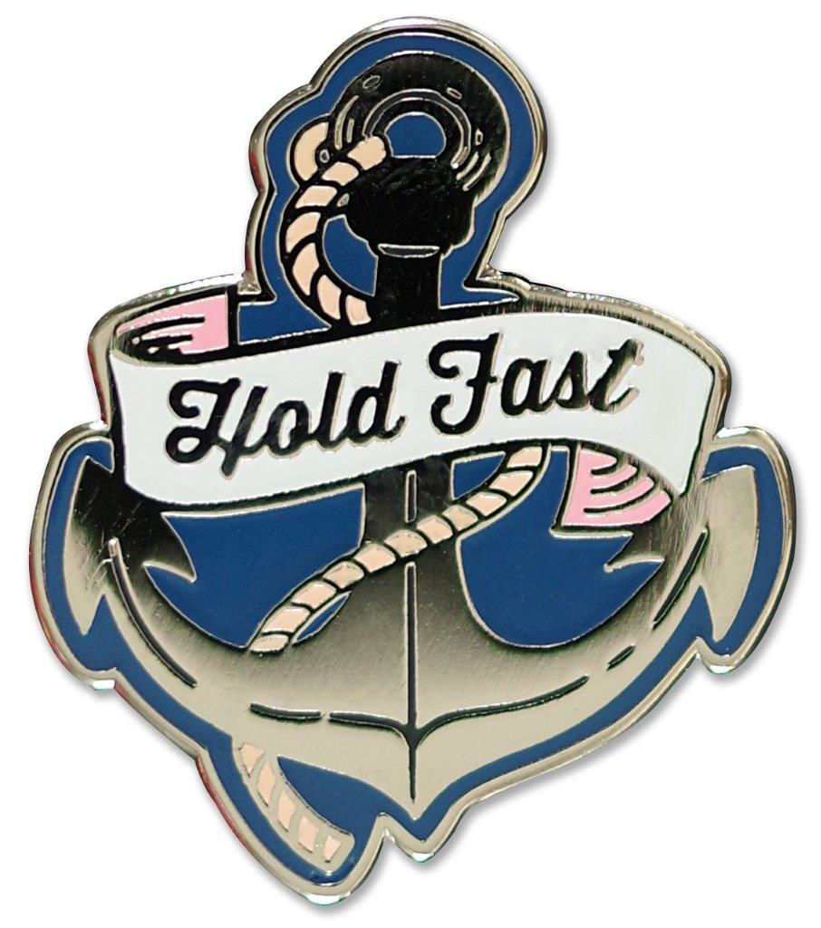 Peter Pauper Enamel Pin Hold Fast