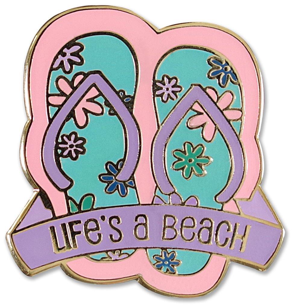 Peter Pauper Enamel Pin Lifes A Beach