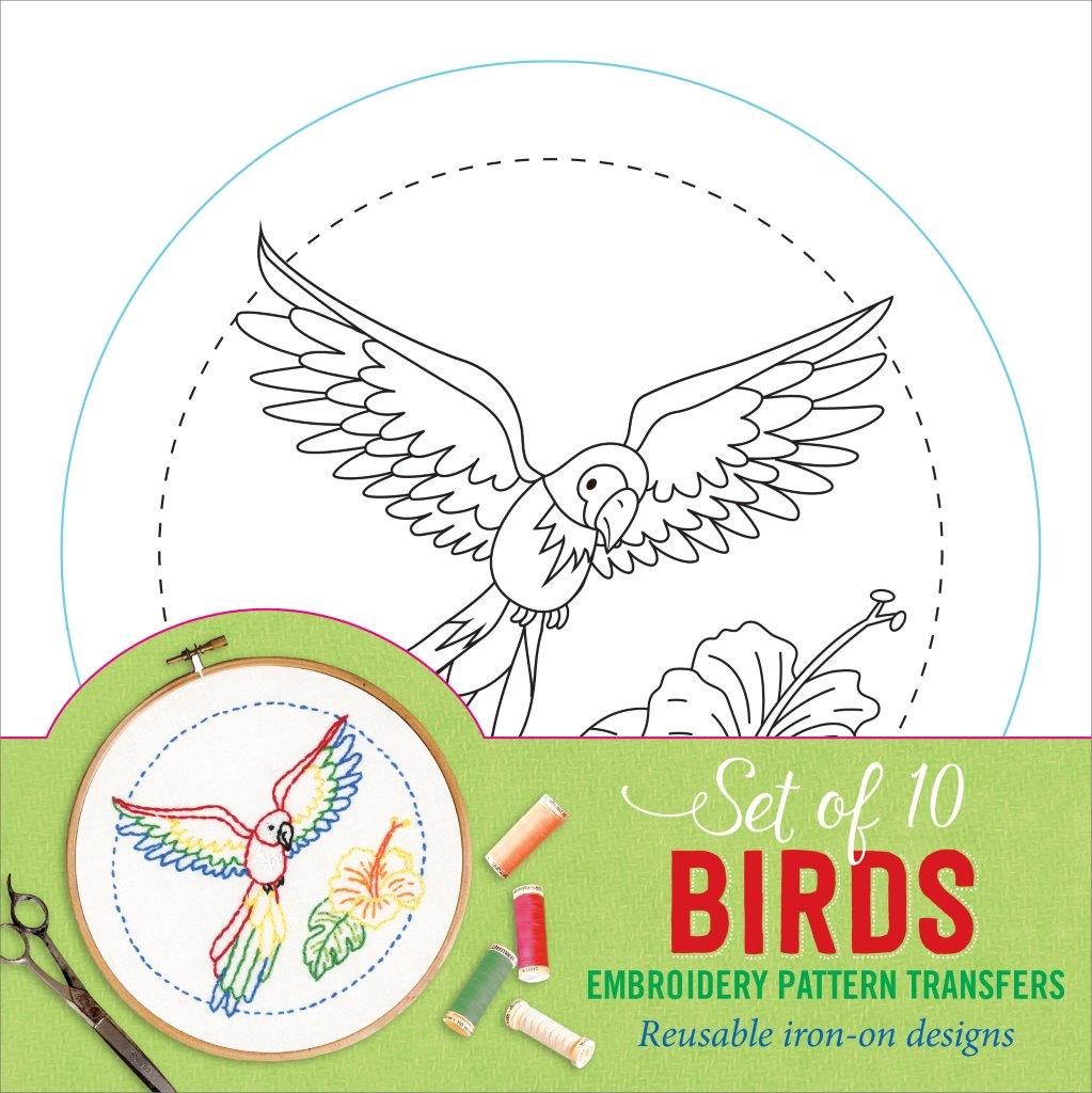 Peter Pauper Embroidery Transfers Birds