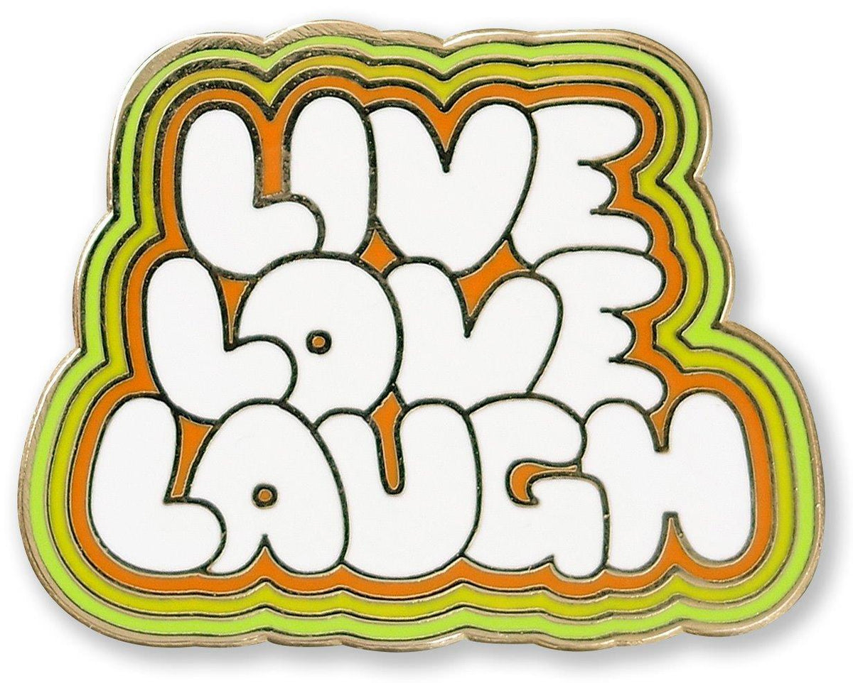 Peter Pauper Enamel Pin Live Love Laugh