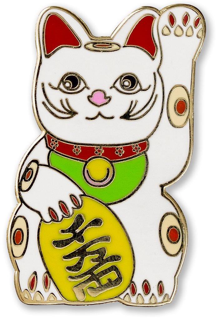 Peter Pauper Enamel Pin Lucky Cat