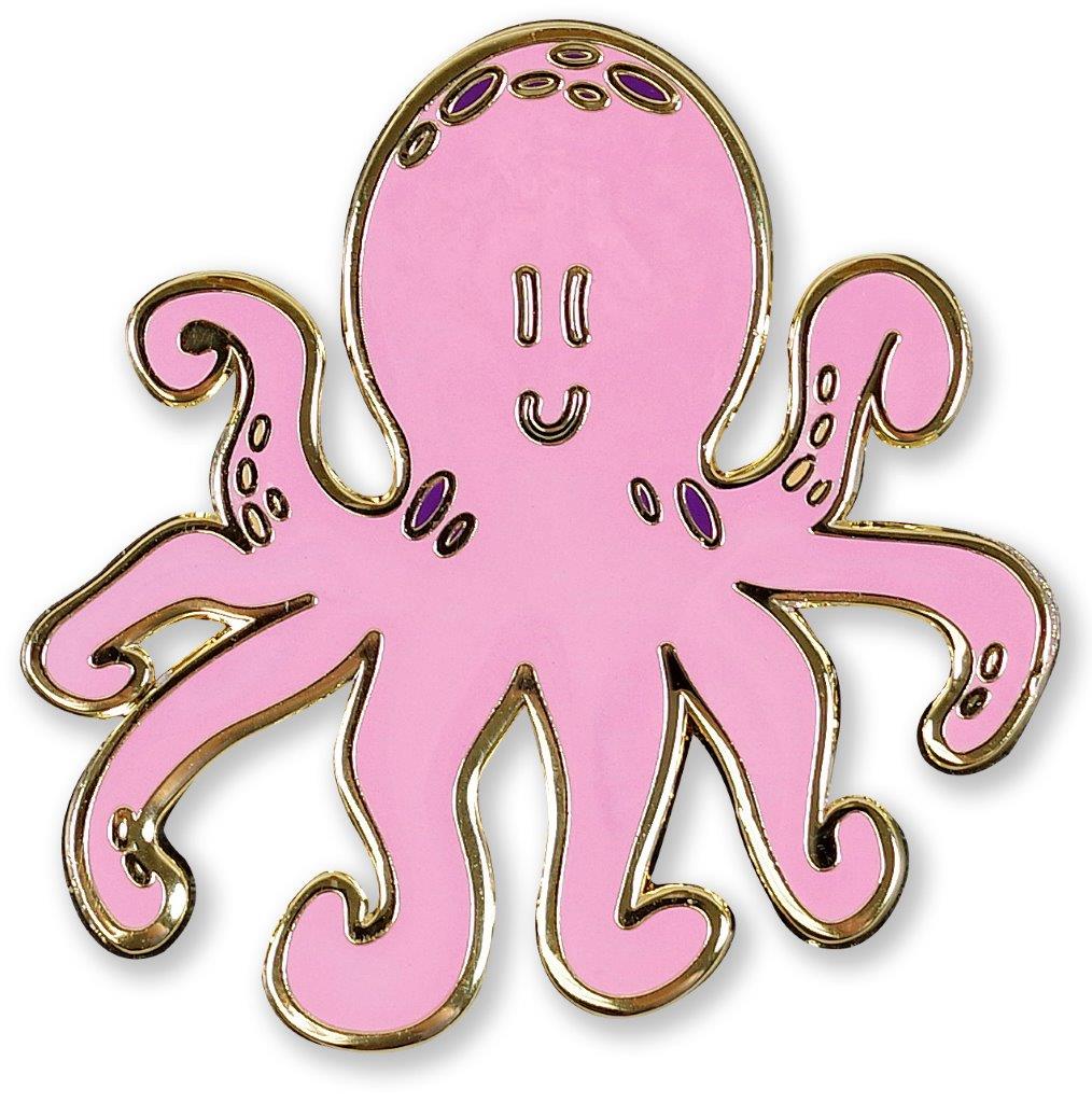 Peter Pauper Enamel Pin Octopus
