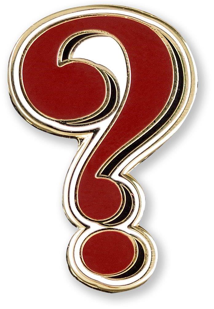 Peter Pauper Enamel Pin Question Mark