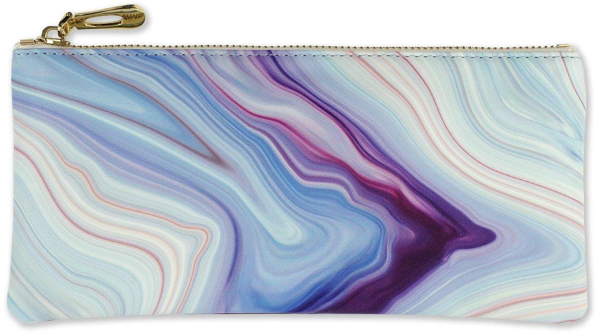 Peter Pauper Pencil Pouch Blue Agate
