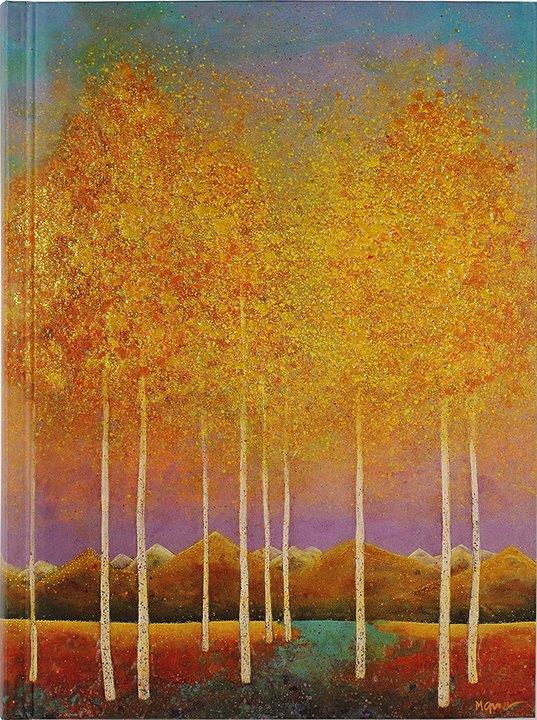 Peter Pauper Jrnl Moonlit Aspens