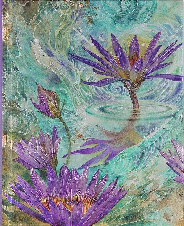 Peter Pauper Jrnl O/S Purple Lotus