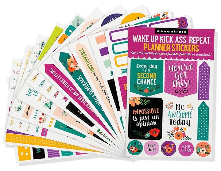 Peter Pauper Planner Stickers Wake Up Kick