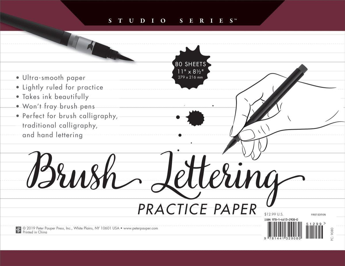 Peter Pauper Brush Lettering Practice Pad
