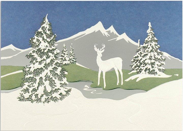 Peter Pauper Dlx Bx: Snowy Mountains