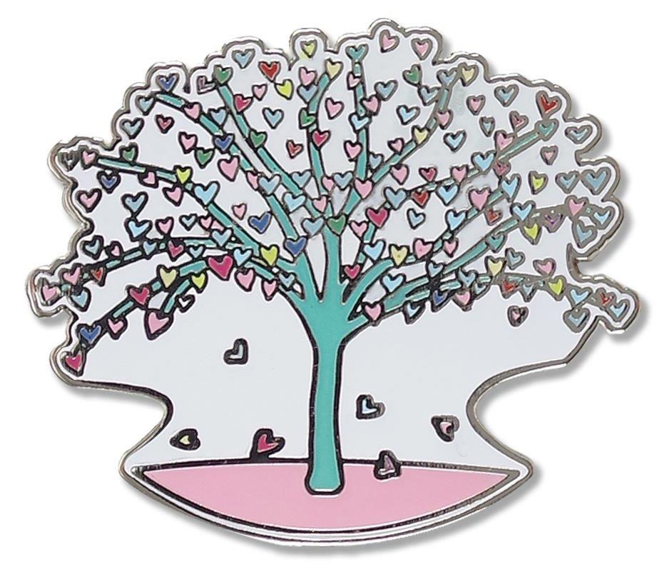 Peter Pauper Enamel Pin Tree Of Hearts