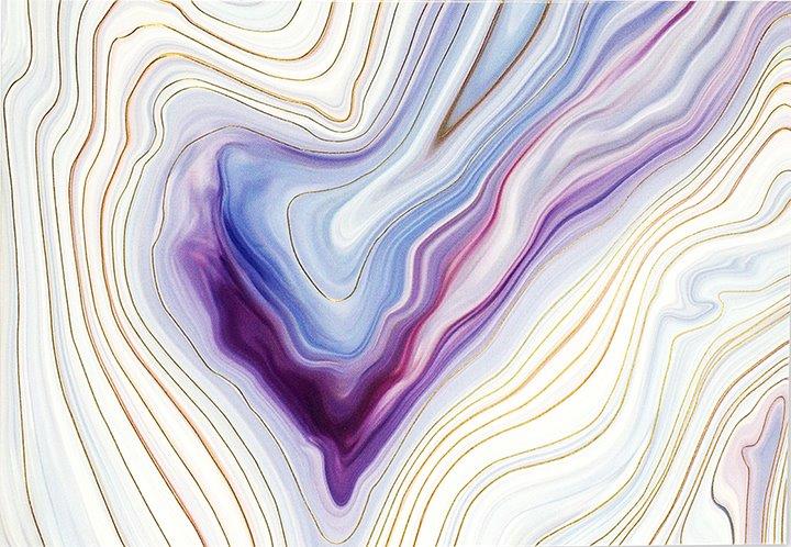 Peter Pauper Note Card Blue Agate
