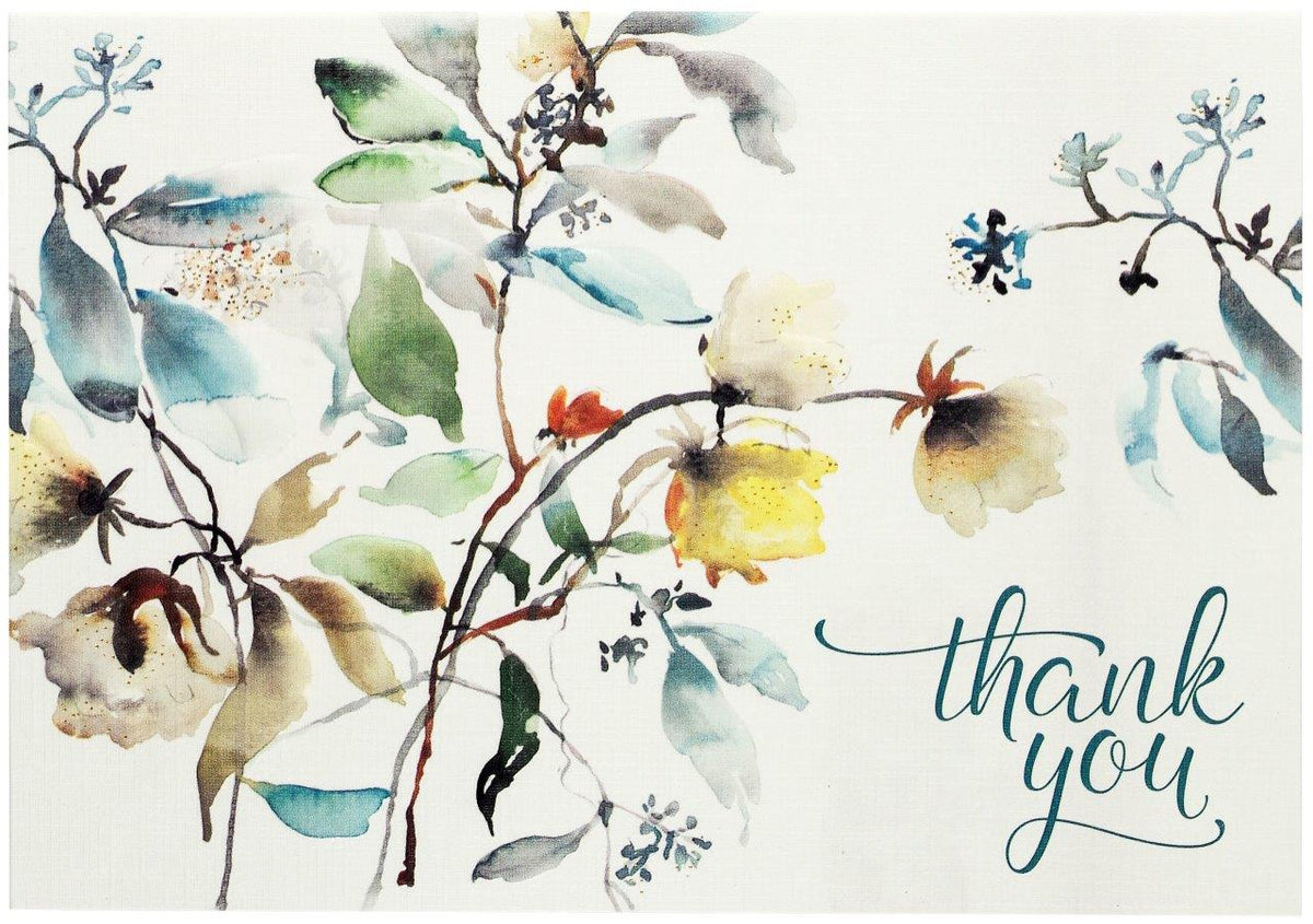 Peter Pauper Thank You Note Asian Botanical
