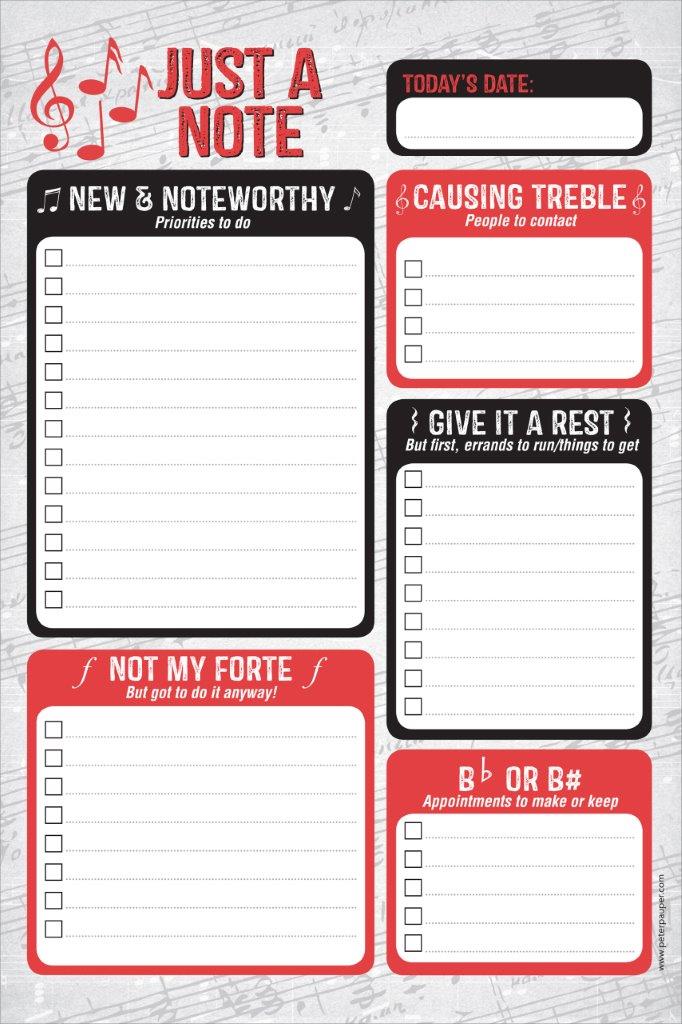 Peter Pauper Note Pad Just A Note